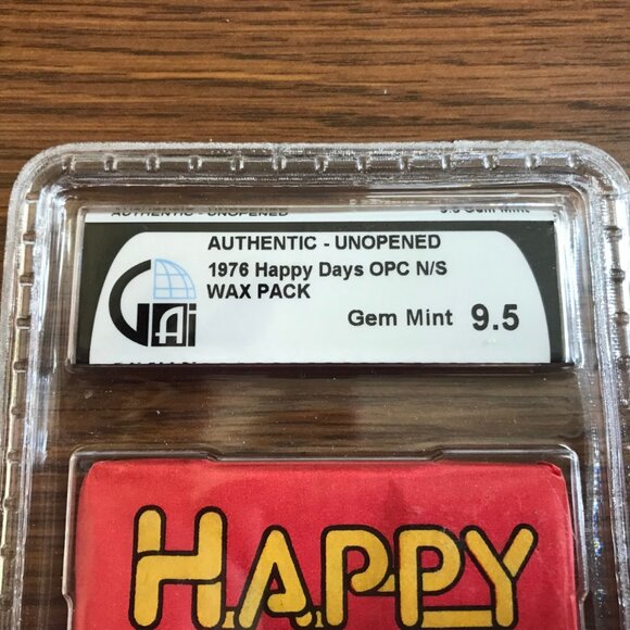 1976 Happy Days Fonz TV Show Cards Unopened Wax Pack O-Pee-Chee GAI 9.5 Gem Mint - Picture 5 of 8